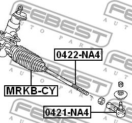 Febest MRKB-CY - Bellow, steering autospares.lv