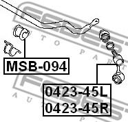 Febest 0423-45L - Rod / Strut, stabiliser autospares.lv