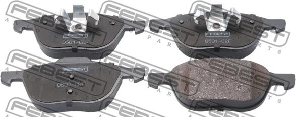 Febest 0501-CRF - Brake Pad Set, disc brake autospares.lv