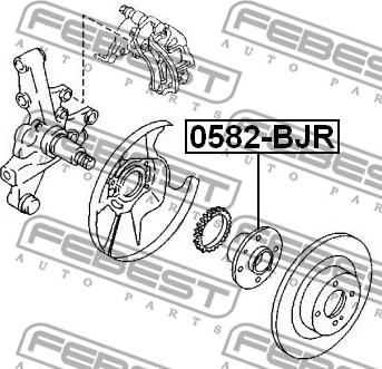 Febest 0582-BJR - Wheel Hub autospares.lv