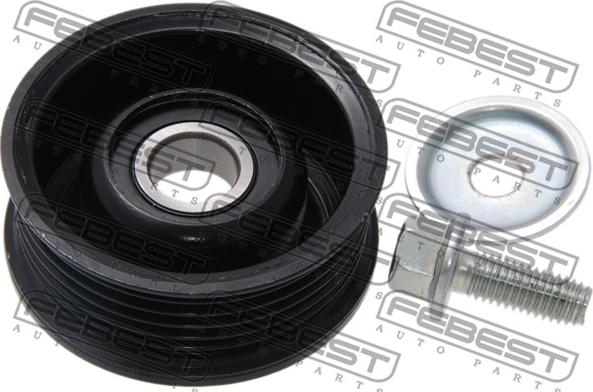 Febest 0587-BK - Pulley, v-ribbed belt autospares.lv