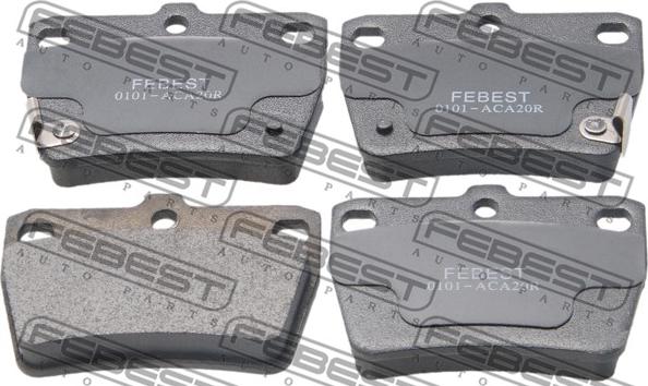 Febest 0101-ACA20R - Brake Pad Set, disc brake autospares.lv