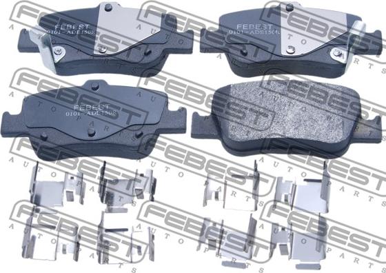 Febest 0101-ADE150R - Brake Pad Set, disc brake autospares.lv