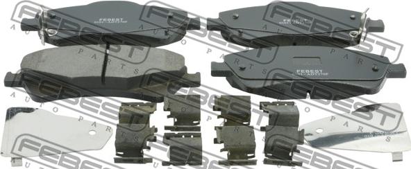 Febest 0101-ADT270F - Brake Pad Set, disc brake autospares.lv