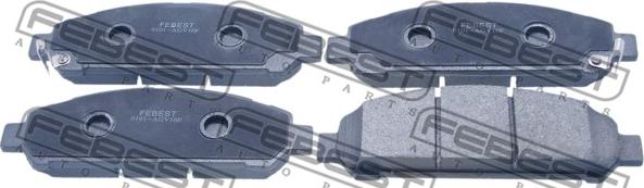 Febest 0101-AGV10F - Brake Pad Set, disc brake autospares.lv