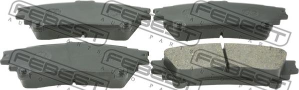 Febest 0101-GGL15R - Brake Pad Set, disc brake autospares.lv