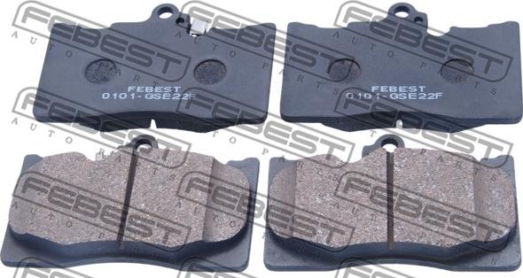 Febest 0101-GSE22F - Brake Pad Set, disc brake autospares.lv