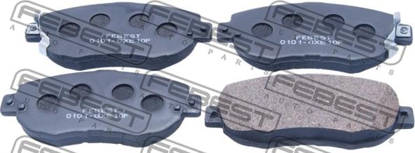 Febest 0101-GXE10F - Brake Pad Set, disc brake autospares.lv