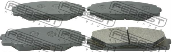 Febest 0101KDH201F - Brake Pad Set, disc brake autospares.lv