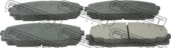 Febest 0101-KLH12F - Brake Pad Set, disc brake autospares.lv