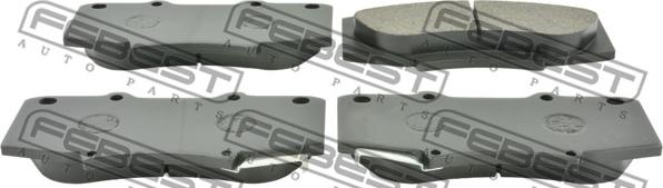 Febest 0101-KUN60F - Brake Pad Set, disc brake autospares.lv