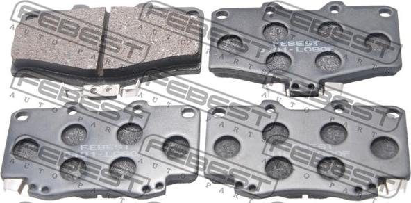 Febest 0101-LC90F - Brake Pad Set, disc brake autospares.lv