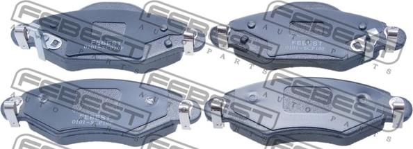 Febest 0101-SCP10F - Brake Pad Set, disc brake autospares.lv