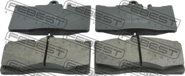 Febest 0101-UCF30F - Brake Pad Set, disc brake autospares.lv