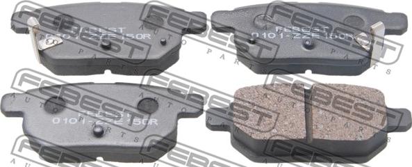 Febest 0101-ZZE150R - Brake Pad Set, disc brake autospares.lv