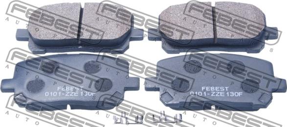 Febest 0101-ZZE130F - Brake Pad Set, disc brake autospares.lv