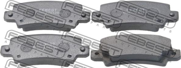 Febest 0101-ZZE120R - Brake Pad Set, disc brake autospares.lv