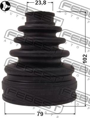 Febest 0115-MCV30 - Bellow, drive shaft autospares.lv