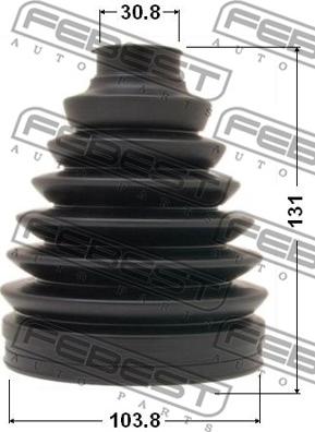 Febest 0117P-067 - Bellow, drive shaft autospares.lv