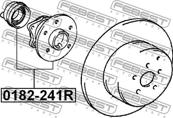 Febest 0182-241R - Wheel Hub autospares.lv