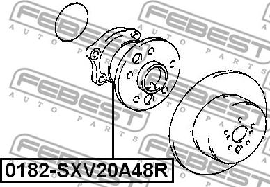 Febest 0182-SXV20A48R - Wheel Hub autospares.lv