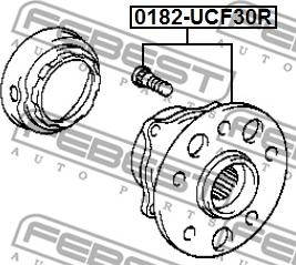 Febest 0182-UCF30R - Wheel Hub autospares.lv