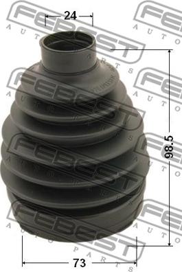 Febest 0817P-B13 - Bellow, drive shaft autospares.lv