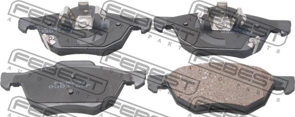 Febest 0301-CLF - Brake Pad Set, disc brake autospares.lv