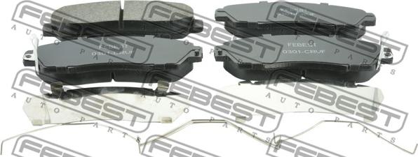 Febest 0301-CRVF - Brake Pad Set, disc brake autospares.lv