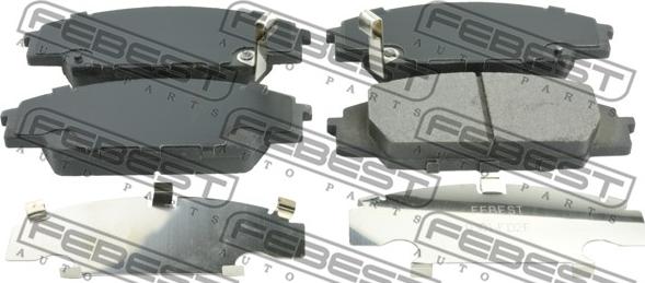 Febest 0301-FD2F - Brake Pad Set, disc brake autospares.lv