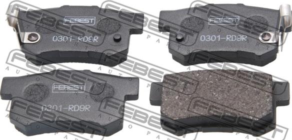 Febest 0301-RD9R - Brake Pad Set, disc brake autospares.lv