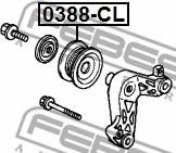 Febest 0388-CL - Pulley, v-ribbed belt autospares.lv