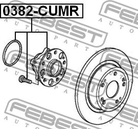 Febest 0382-CUMR - Wheel Hub autospares.lv