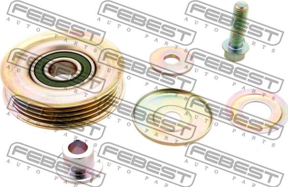 Febest 0387-CRV - Pulley, v-ribbed belt autospares.lv