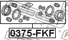 Febest 0375-FKF - Repair Kit, brake caliper autospares.lv