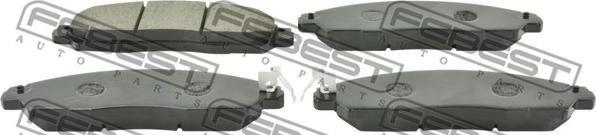 Febest 0201-D23MF - Brake Pad Set, disc brake autospares.lv