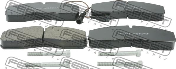 Febest 0201-F24MF - Brake Pad Set, disc brake autospares.lv