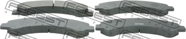 Febest 0201-W41F - Brake Pad Set, disc brake autospares.lv