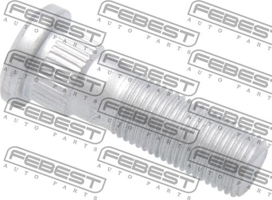 Febest 0284-001-PCS10 - Stud, wheel hub autospares.lv