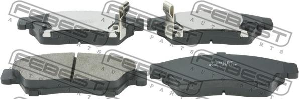 Febest 0701-RH418F - Brake Pad Set, disc brake autospares.lv