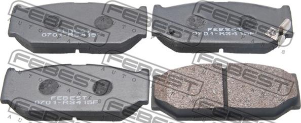 Febest 0701-RS415F - Brake Pad Set, disc brake autospares.lv