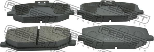 Febest 0701-SN413F - Brake Pad Set, disc brake autospares.lv