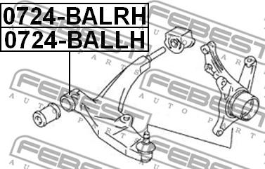 Febest 0724-BALLH - Track Control Arm autospares.lv