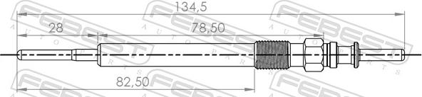 Febest 19642-001 - Glow Plug autospares.lv