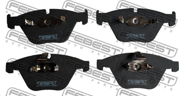 Febest 1901-E90F - Brake Pad Set, disc brake autospares.lv