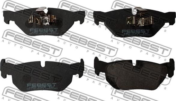 Febest 1901-E91R - Brake Pad Set, disc brake autospares.lv