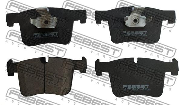 Febest 1901-F25F - Brake Pad Set, disc brake autospares.lv