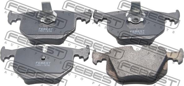 Febest 1901-X5R - Brake Pad Set, disc brake autospares.lv