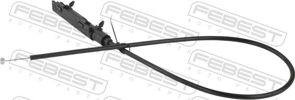 Febest 19101E46FL - Bonnet Cable autospares.lv