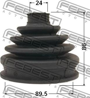 Febest 1917-E53 - Bellow, drive shaft autospares.lv